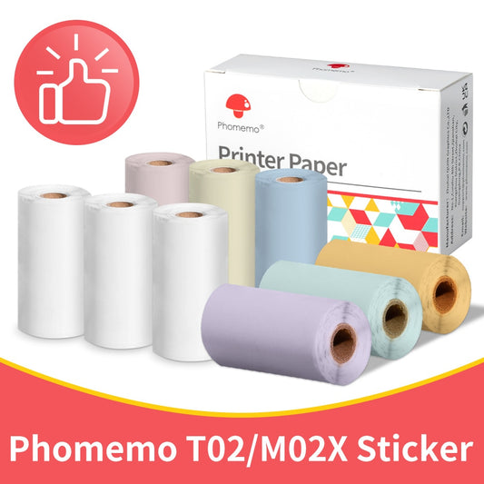 Phomemo 3 Rolls sticker paprer